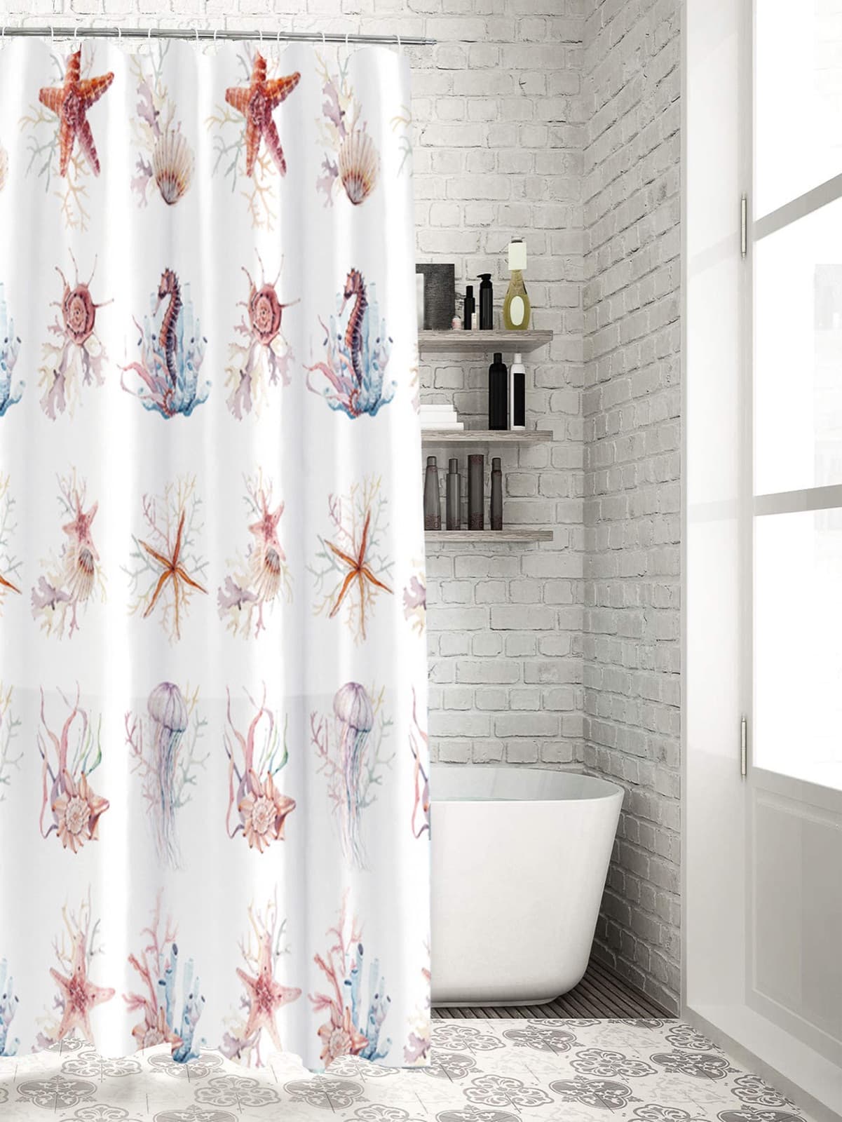 Striped Shower Curtains design 4