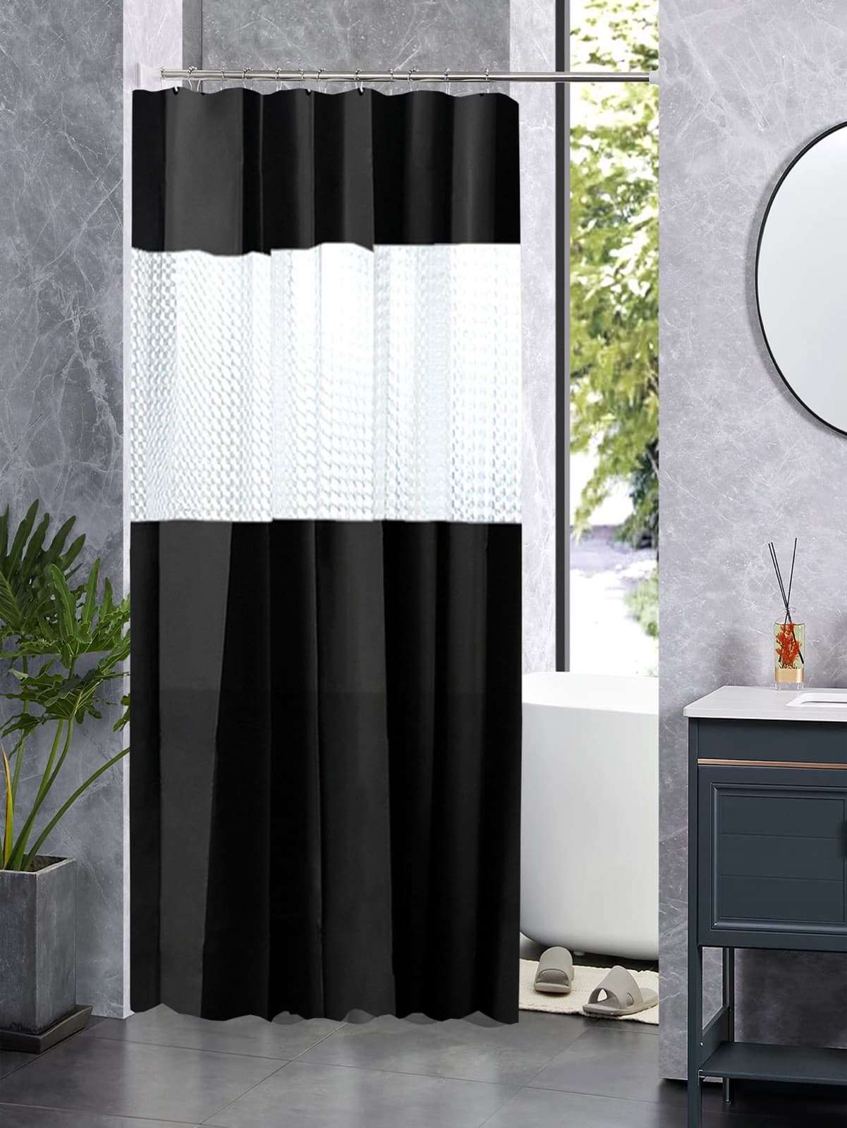Striped Shower Curtains design 8